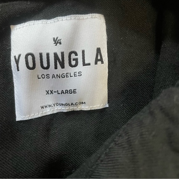Youngla LA Black Soft Button Down Casual Shirt Size XXL Minimalist Comfort - Picture 6 of 11